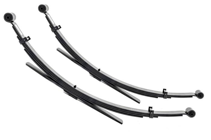 Rough Country - Rear Leaf Spings 4 Inch Lift Pair Ford Bronco/F-150 4WD (1980-1996) Rough Country