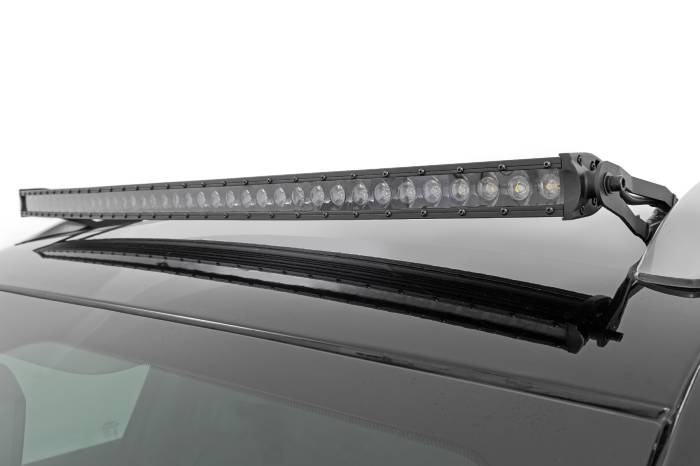 Rough Country - LED Light Kit Roof Mount 40 Inch Black Single Row Jeep Cherokee KL (14-23) Rough Country