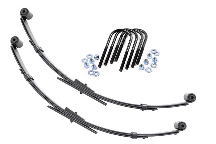 Rough Country - Rear Leaf Springs 2.5 Inch Lift Pair Jeep Wrangler YJ 4WD (1987-1995) Rough Country