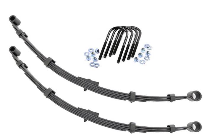 Rough Country - Rear Leaf Springs 2.5 Inch Lift Pair Jeep CJ5/CJ7 7 4WD (1976-1986) Rough Country