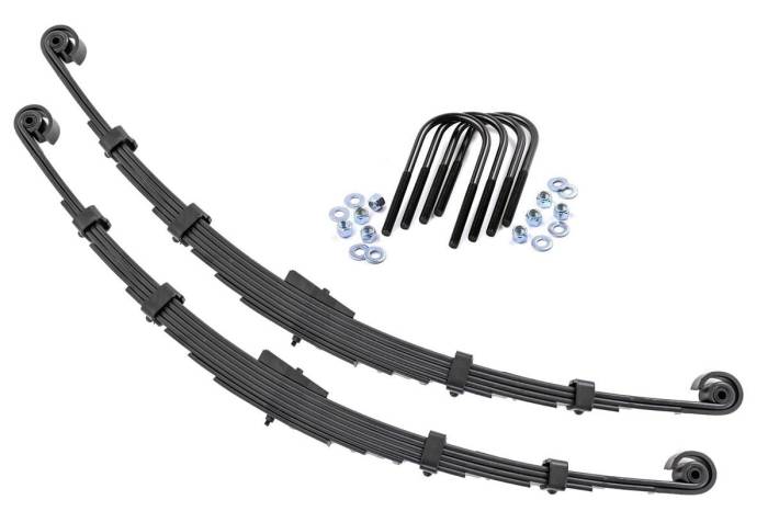 Rough Country - Rear Leaf Springs 2.5 Inch Lift Pair Jeep CJ5/CJ7 5 4WD (1955-1975) Rough Country