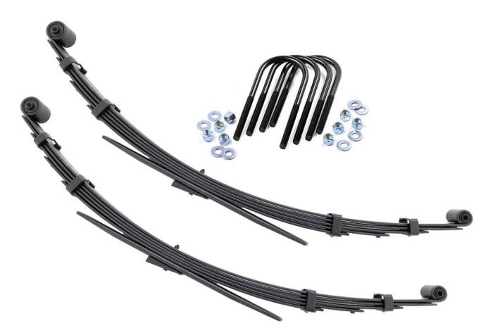 Rough Country - Rear Leaf Springs 3 Inch Lift Pair Jeep Grand Wagoneer/J10 Truck/J20 Truck/Wagoneer 4WD Rough Country