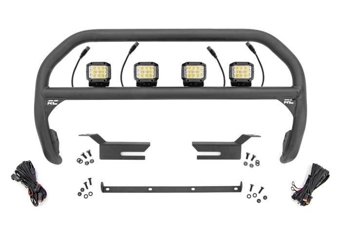 Rough Country - Nudge Bar 3 Inch Wide Angle Led (x4) Ford Bronco 4WD (2021-2025) Rough Country