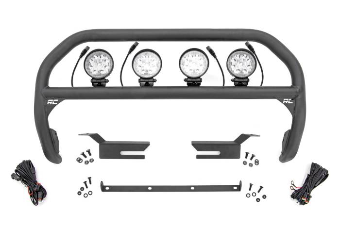Rough Country - Nudge Bar 4 Inch Round Led (x4) Ford Bronco 4WD (2021-2025) Rough Country