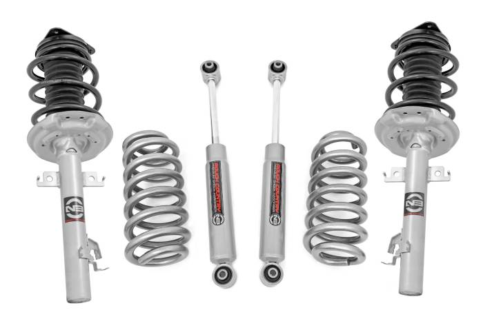 Rough Country - 1.5 Inch Lift Kit Lifted Struts 14-20 Nissan Rogue 4WD Rough Country