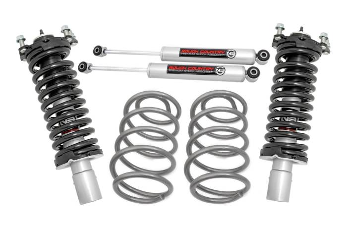Rough Country - 2.5 Inch Lift Kit N3 Front Struts Jeep Liberty KK 4WD (2008-2012) Rough Country