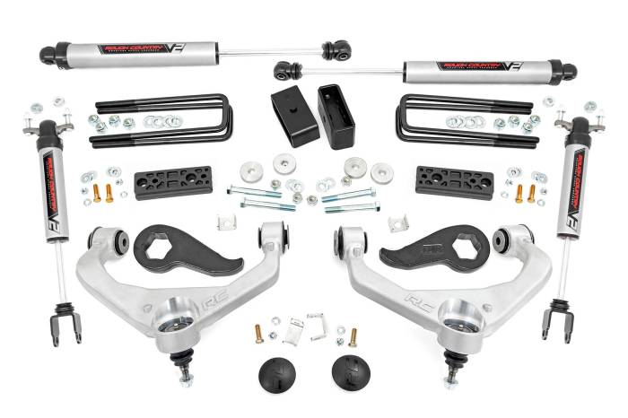 Rough Country - 3 Inch Lift Kit UCAs V2 Sierra/Silverado 3500 HD (20-26) Rough Country