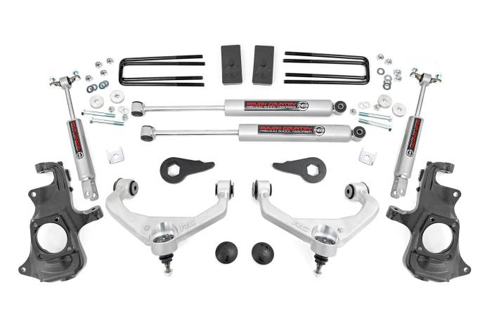 Rough Country - 3.5 Inch Lift Kit Knuckle Silverado/Sierra 2500HD/3500HD (11-19) Rough Country