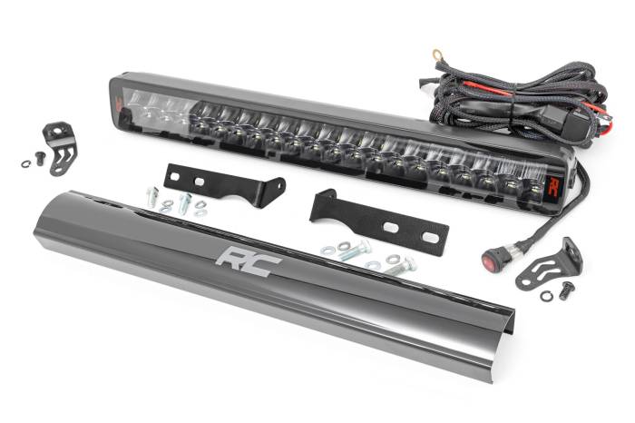 Rough Country - LED Light Kit Bumper Mount 20 Inch Spectrum Dual Row Jeep Grand Cherokee WK2 (11-20) Rough Country