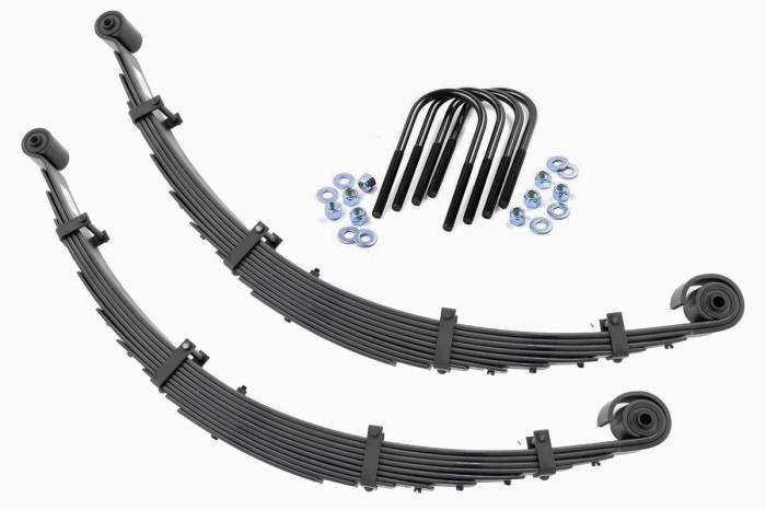 Rough Country - Front Leaf Springs 8 Inch Lift Pair Ford F-250/F-350 Super Duty 4WD (99-04) Rough Country