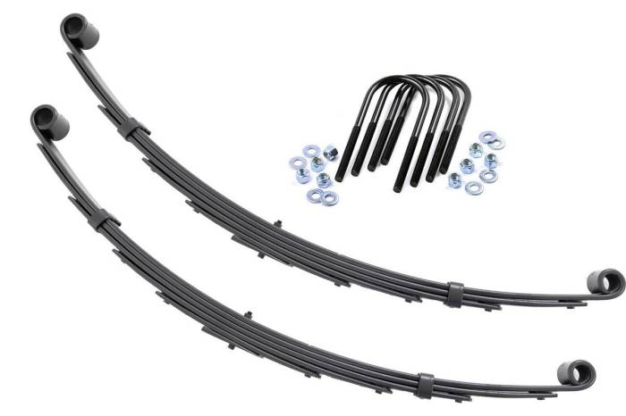 Rough Country - Front Leaf Springs 6 Inch Lift Pair Chevy/GMC C10/K10 Truck & SUV/K5 Blazer (73-91) Rough Country