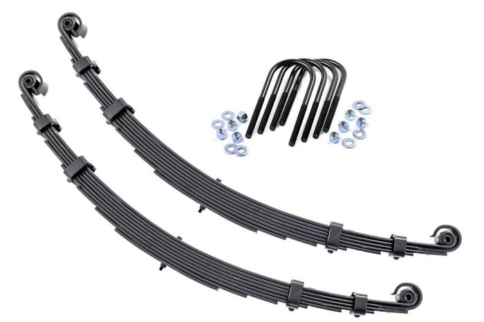 Rough Country - Front Leaf Springs 2.5 Inch Lift Pair Jeep CJ5/CJ7 5 4WD (1955-1975) Rough Country