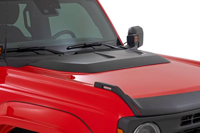 Rough Country - Hood Scoop M7 Carbonized Gray Ford Bronco 4WD (2021-2025) Rough Country