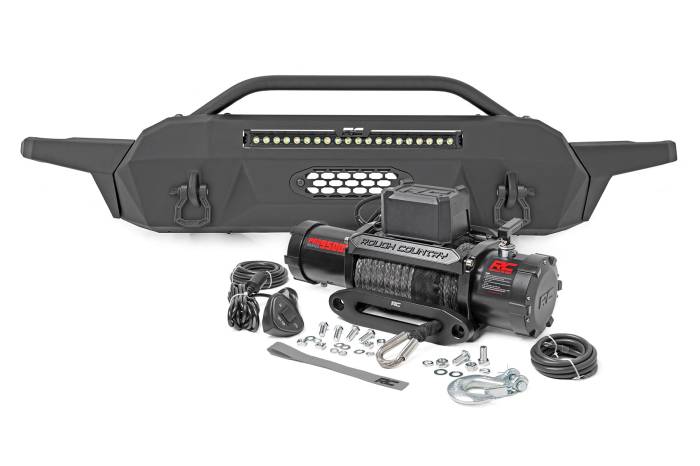 Rough Country - Front Bumper Hybrid 20 Inch Black LED 95000S Toyota Tacoma 2WD/4WD (16-23) Rough Country