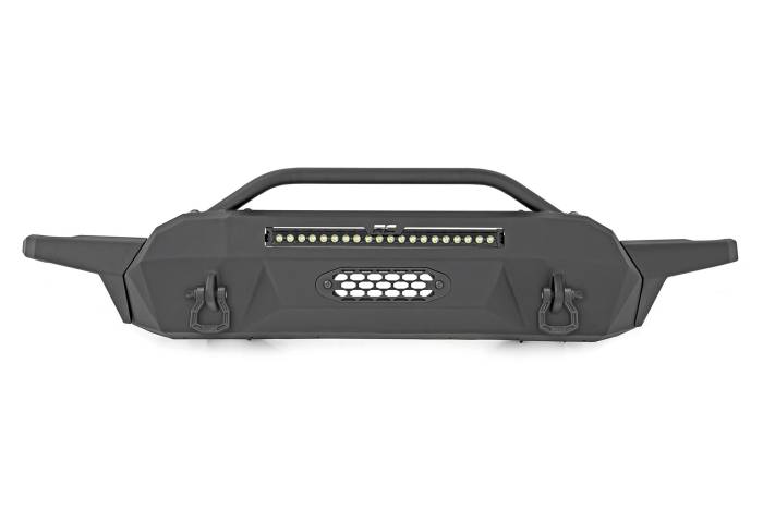 Rough Country - Front Bumper High Clearance Hybrid 20 Inch Black DRL LED Toyota Tacoma (16-23) Rough Country