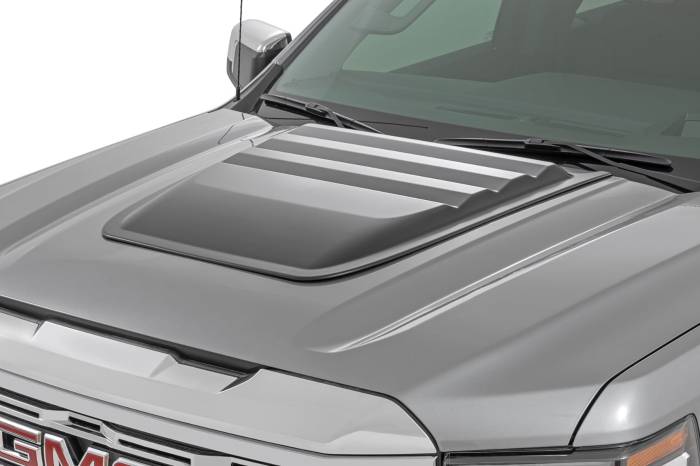 Rough Country - Hood Scoop GCN Fire Red GMC Sierra 1500 2WD/4WD (2019-2026) Rough Country