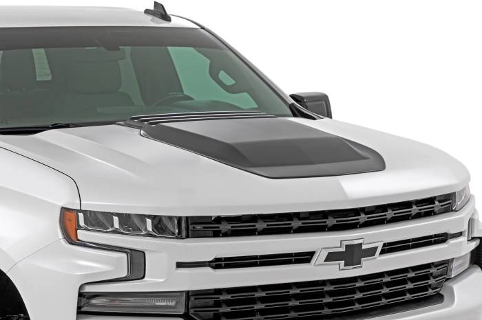Rough Country - Hood Scoop G6M Dark Ash Chevy Silverado 1500 2WD/4WD (2019-2026) Rough Country