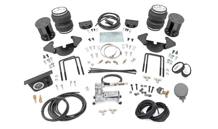 Rough Country - Air Spring Kit w/compressor 4-6 Inch Lift Kit Silverado/Sierra 1500 (19-26) Rough Country