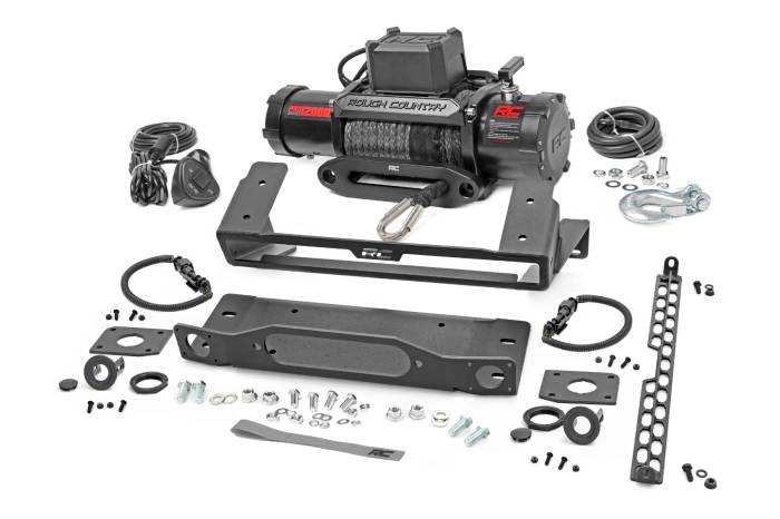 Rough Country - High Winch Mount All Models 12000S Ford Bronco 4WD (2021-2025) Rough Country