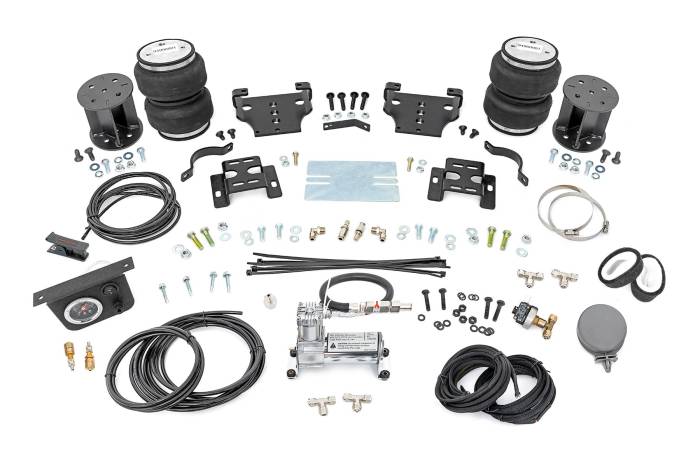 Rough Country - Air Spring Kit w/compressor 6 Inch Lift Kit Silverado/Sierra 2500HD (01-10) Rough Country