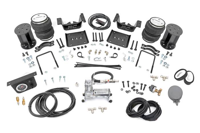Rough Country - Air Spring Kit w/compressor 6-7.5 Inch Lift Kit Silverado/Sierra 1500 (07-18 & Classic) Rough Country