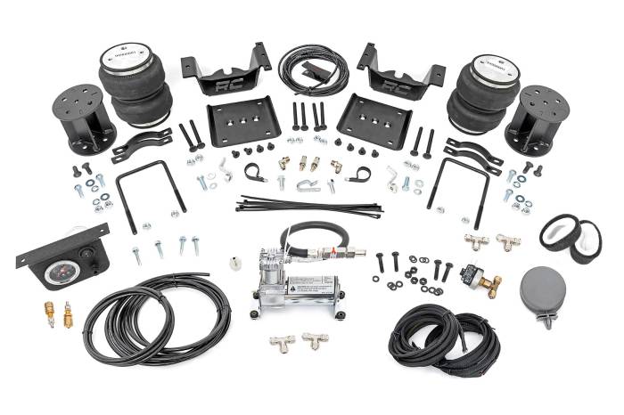 Rough Country - Air Spring Kit w/compressor 5 Inch Lift Kit Silverado/Sierra 1500 (07-18 & Classic) Rough Country