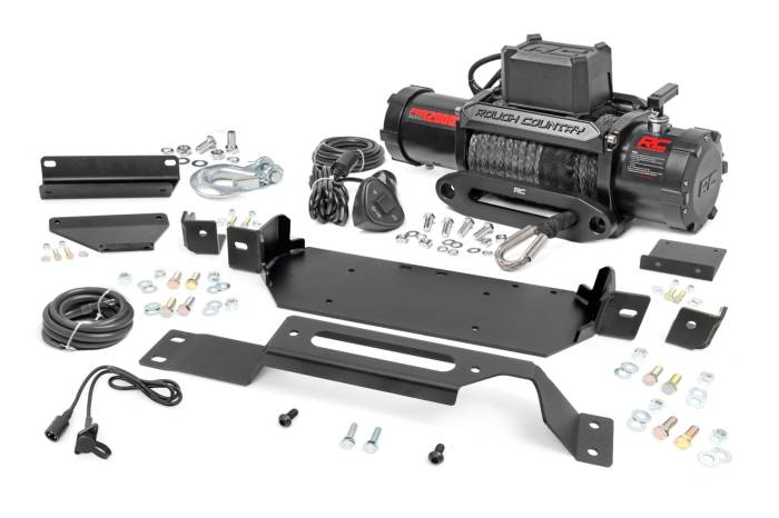 Rough Country - Hidden Winch Mount PRO12000S Ford F-250/F-350 Super Duty 2WD/4WD (20-22) Rough Country
