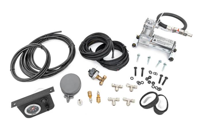 Rough Country - Onboard Air Bag Compressor Kit w/Gauge Rough Country
