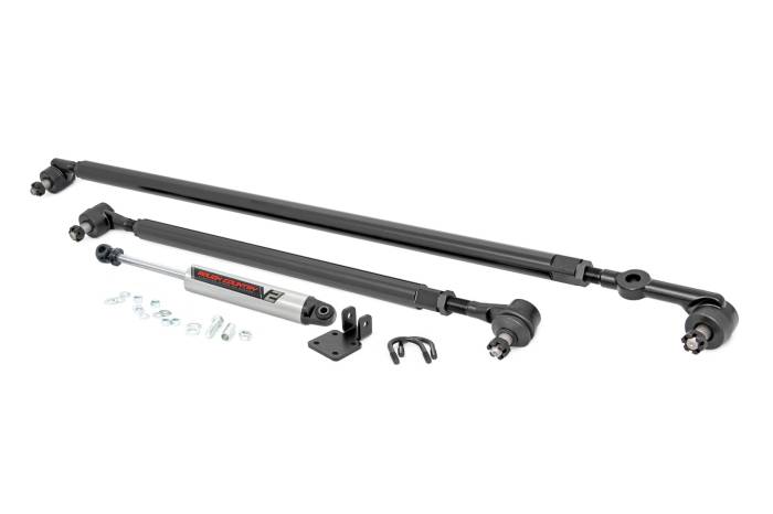 Rough Country - HD Steering Kit V2 Stabilizer Combo Jeep Cherokee XJ/Comanche MJ/Wrangler TJ Rough Country