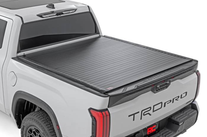Rough Country - Hard Roll Up Bed Cover 5 Foot 7 Inch Bed Toyota Tundra 2WD/4WD (2022-2026) Rough Country