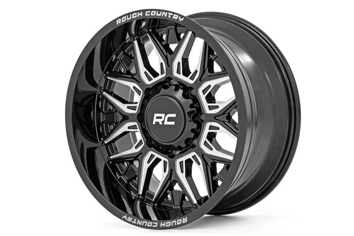 Rough Country - 86 Series Wheel One-Piece Gloss Black 20x10 6x135 -19mm Rough Country