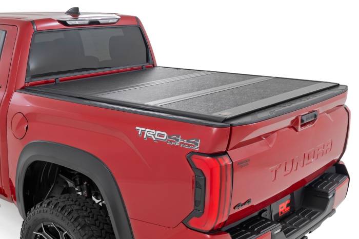 Rough Country - Hard Low Profile Bed Cover 5 Foot 7 Inch Bed Cargo Mgmt Toyota Tundra (22-26) Rough Country