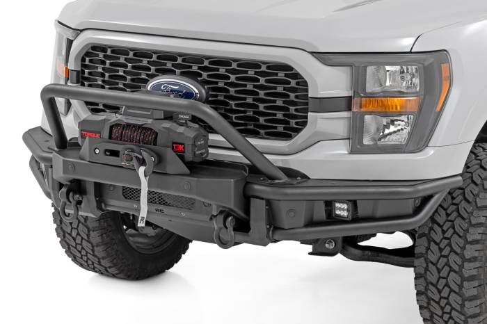 Rough Country - Front Bumper Tubular Winch Mount Ford F-150 2WD/4WD (2021-2023) Rough Country