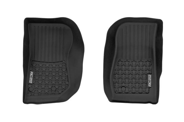 Rough Country - Floor Mats FR 4 Door Jeep Wrangler Unlimited 4WD (2014-2018) Rough Country