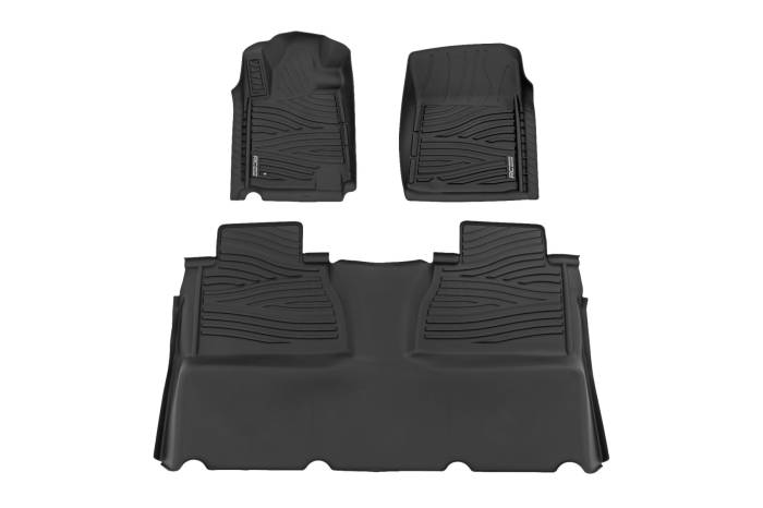 Rough Country - Floor Mats FR & RR Double Cab Toyota Tundra 2WD/4WD (2014-2021) Rough Country