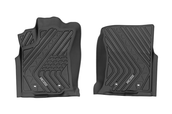 Rough Country - Flex-Fit Floor Mats Front Toyota Tacoma 2WD/4WD (2016-2023) Rough Country