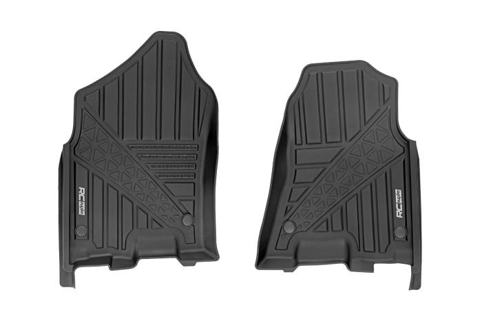 Rough Country - Flex-Fit Floor Mats Front Crew Ram 1500 (19-24)/1500 TRX (21-24) Rough Country