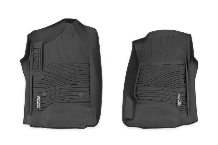 Rough Country - Flex-Fit Floor Mats Front Silverado/Sierra 1500/2500HD/3500HD (14-19 & Classic) Rough Country