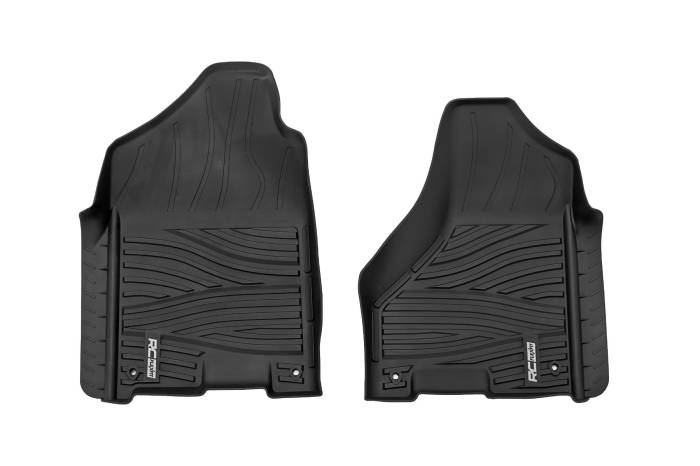 Rough Country - Flex-Fit Floor Mats FR Crew Cab Ram 1500 2WD/4WD (2012-2018 & Classic) Rough Country