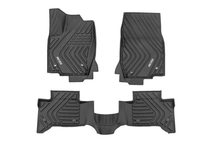 Rough Country - Flex-Fit Floor Mats FR & RR Toyota Land Cruiser 4WD (2024-2026) Rough Country