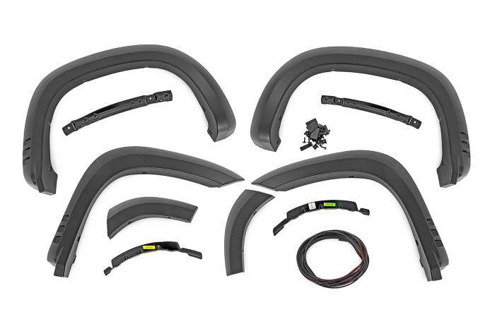 Rough Country - Fender Flares SF1 GLT Glacier Blue Chevy Silverado 1500 2WD/4WD (19-26) Rough Country