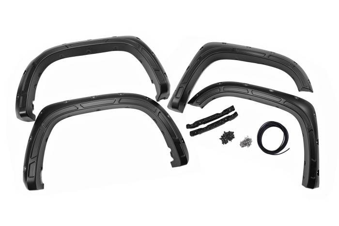 Rough Country - Fender Flares Defender 202 Black Onyx Toyota Tundra 2WD/4WD (2014-2021) Rough Country