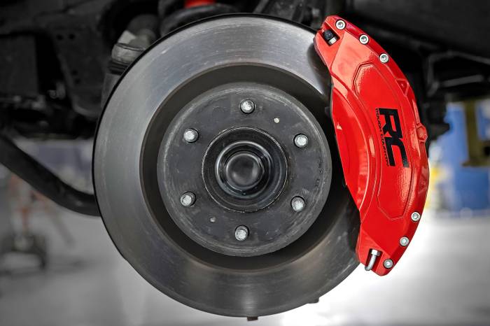 Rough Country - Caliper Covers Front and Rear Red Toyota Tundra 2WD/4WD (2022-2026) Rough Country