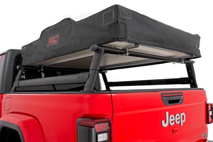 Rough Country - Bed Rack Half Rack Aluminum Jeep Gladiator JT 4WD (2020-2025) Rough Country