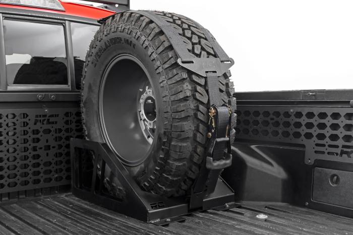 Rough Country - Bed Mount Spare Tire Carrier Universal Multiple Makes & Models (Chevy/Dodge/Ford/GMC/Ram) Rough Country