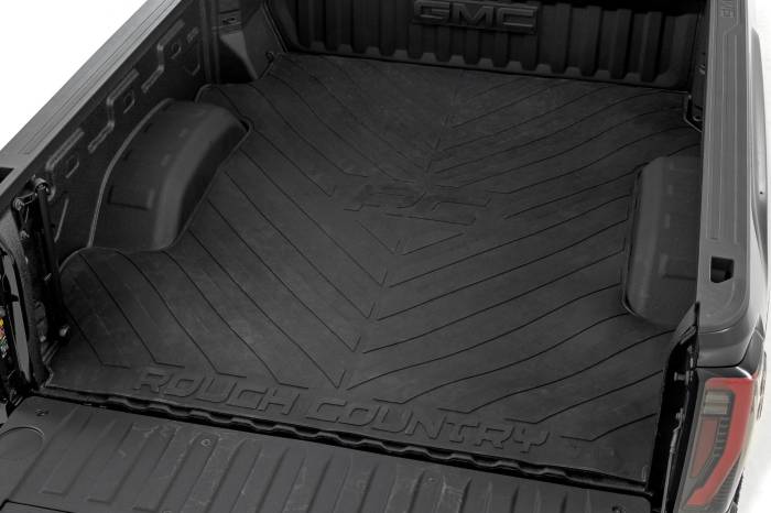 Rough Country - Bed Mat 6 Foot 9 Inch Bed RC Logo Chevy/GMC Silverado/Sierra 2500HD/3500HD (20-26) Rough Country