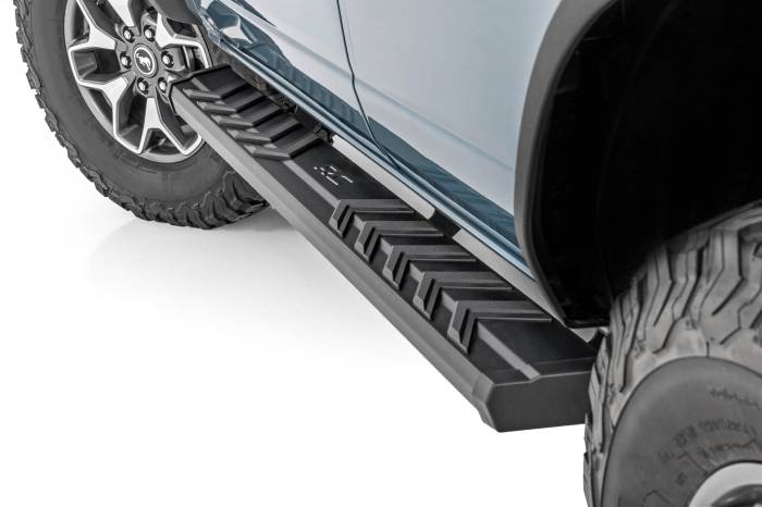 Rough Country - BA2 Running Boards Side Step Bars 4-Door Ford Bronco 4WD (2021-2025) Rough Country