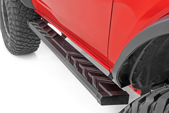 Rough Country - BA2 Running Boards Side Step Bars 2-Door Ford Bronco (2 Door) (21-25) Rough Country