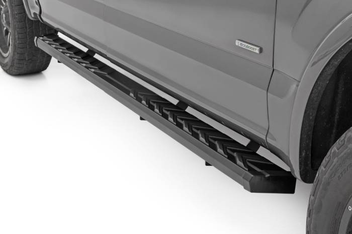 Rough Country - BA2 Running Board Side Step Bars Ford F-150/F-250/F-350 2WD/4WD (15-26) Rough Country