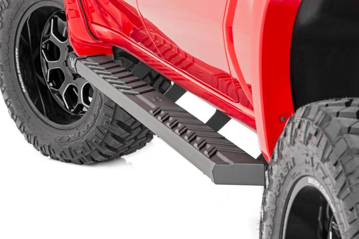 Rough Country - BA2 Running Board Side Step Bars Silverado/Sierra 1500/2500HD/3500HD (19-26) Rough Country